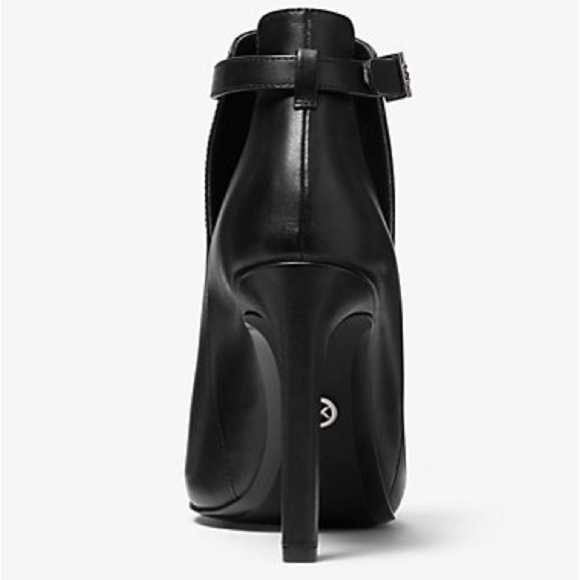 Michael Kors | Lawson Leather Open-Toe Ankle Boot - Picture 3 of 3